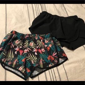 Women’s athletic shorts, two pair.
